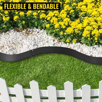 Matériel YW plat Flexible galvanisé pelouse Corten métal jardin 12 pouces rouleau bordure chemin herbe fleur lit bordure