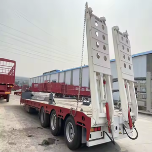 Semirremolque de Plataforma Baja para Transporte de Equipos de 4 Ejes, 60 y 100 Toneladas, a Bajo Precio - Product Image 4