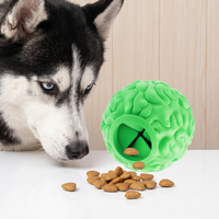 Jouets à mâcher pour chien en caoutchouc durable, indestructibles, écologiques, non toxiques, résistants aux morsures, distributeur de nourriture pour animaux de compagnie, interactif
