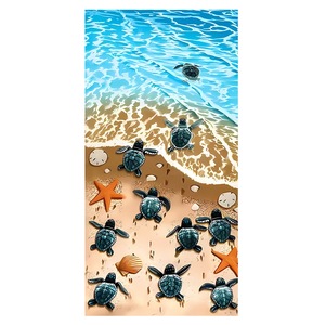 Logo personnalisé recyclé grande serviette de piscine en microfibre daim surdimensionné imprimé séchage rapide sans sable rose rayé serviette de <span class=keywords><strong>plage</strong></span> - Product Image 2