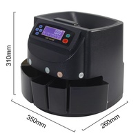 Machine à compter les pièces de monnaie USD professionnelle Xindabill XD-9005, trieuse automatique de pièces de monnaie, équipement d'emballage/rouleau, bac, tube et écran LCD