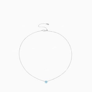 Collar de Plata de Ley S925 con un Solo Diamante en Forma de Burbuja, Diseño Minimalista de Alta Gama con Versatilidad de Lujo Discreto - Product Image 4