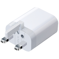 Cargador de Pared Rápido Voltme Mini con Enchufe UK, 18w 20w 25w 30w, 1 Puerto USB Tipo C, USB A, PD, QC 3.0, Gan, para Apple iPhone 12 13 14 15 16 17