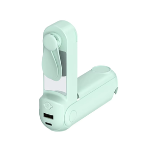 Atacado 5 1 Pocket Mini Ventilador Recarregável Elétrico Standing Backup Power Bank <span class=keywords><strong>Desk</strong></span> <span class=keywords><strong>Fan</strong></span> Handheld Dobrável para Uso Doméstico - Product Image 6