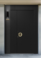 Puerta de Entrada Ignífuga de Aluminio Fundido Personalizada para Uso Residencial y Comercial en Talleres, Apartamentos, Villas y Edificios