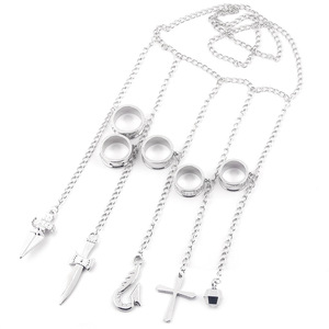 애니메이션 HUNTER x HUNTER Kurapika 코스프레 소품 용 다섯 손가락 반지 팔찌 - Product Image 3