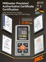 Télémètre laser infrarouge, instrument de mesure de qualité industrielle, dispositif de haute précision, batterie au lithium, portable, précision de 0,001 m