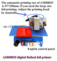 Impressora Digital de Folha AMD8025, Máquina de Estampagem Digital, Papel de Folha Dourada para Livros, Diários e Couro