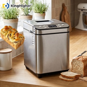 Machine à pain automatique en acier inoxydable, électrique, multifonction, 12 programmes, équipement de cuisson <span class=keywords><strong>pour</strong></span> la maison et les petites entreprises - Product Image 1