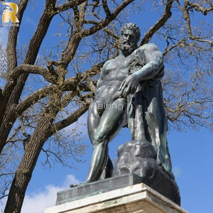 Decoración de jardín, <span class=keywords><strong>escultura</strong></span> de estatua de Hércules de bronce clásico fundido a mano de tamaño real - Product Image 1
