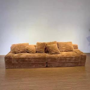 Nuovo moderno sottovuoto compresso grossolano velluto a coste divano da <span class=keywords><strong>soggiorno</strong></span> rimovibile e lavabile divano letto pigro utilizzato per <span class=keywords><strong>soggiorno</strong></span> soffitta - Product Image 3