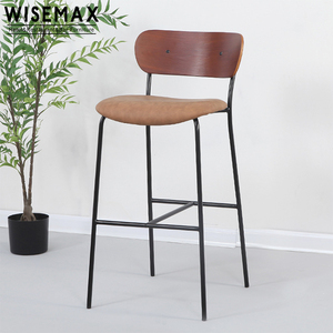 WISEMAX FURNITURE commercial industriel café meubles comptoir hauteur métal chaises <span class=keywords><strong>de</strong></span> <span class=keywords><strong>bar</strong></span> contreplaqué <span class=keywords><strong>tabouret</strong></span> haut <span class=keywords><strong>de</strong></span> <span class=keywords><strong>bar</strong></span> - Product Image 5