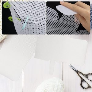 33055-1 fogli di tela di rete di plastica trasparente per borsa all'uncinetto fai da te che fanno ricamo croce Crafting - Product Image 6