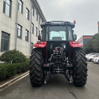 Tracteur agricole diesel 4x4 de 200 CV avec cabine climatisée et GPS, fourni par l'usine chinoise