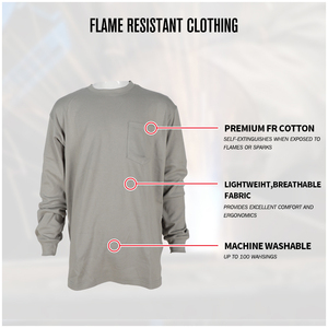 Algodón FR Ropa Seguridad Ignífugo Industrial Resistente al fuego Construcción Ropa DE TRABAJO Jersey Camisa - Product Image 4