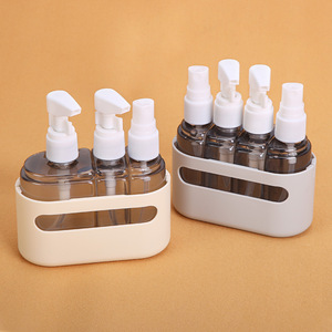 Ensemble de flacons combinés en plastique 50 ml 100 ml, vaporisateur, distributeur de voyage portable pour shampoing, savon, cosmétiques - Product Image 4