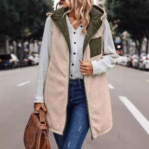 Women's Quilted Gilet <strong>Body</strong> <strong>Warmers</strong> Winter Vest <strong>Fleece</strong> Jacket <strong>Ladies</strong> Winter Sleeveless Coat - Product Image 5