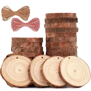 Pine Wood Chips for Crafts Decoration Pine Wood Slices for Crafts Decorations