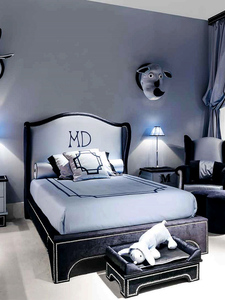 Letto singolo moderno minimalista per cameretta ragazzi, letto imbottito in tessuto con contenitore, per adolescenti, mobili per cameretta bambini - Product Image 1