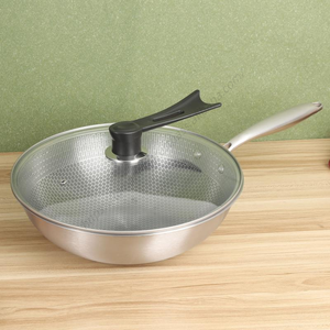 Sartén antiadherente de hierro fundido para cocina doméstica, con diseño de panal redondo para freír y rehuemblar, venta al por mayor - Product Image 5