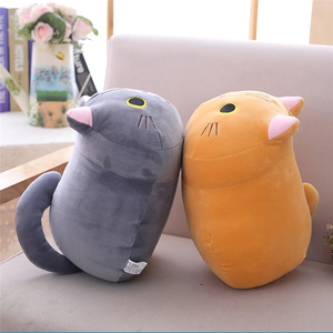 Großhandel 25CM niedlichen weichen Katze Plüsch Kissen Cartoon Tier Plüsch Sofa Kissen Kuscheltier Kissen für Kinder Geschenk - Product Image 4