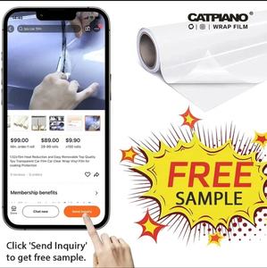 <span class=keywords><strong>CATPIANO</strong></span> NEW 도착 자동 바디 접착 비닐 포장 필름 디자인 벨벳 스웨이드 패브릭 스티커 자동차 랩 - Product Image 6