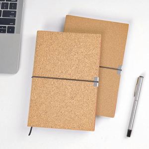 Agenda Semanal con Páginas Rayadas, Cubierta de Corcho, Correa de Cuero y Madera, Tapa Dura, Cuaderno A5 - Product Image 4