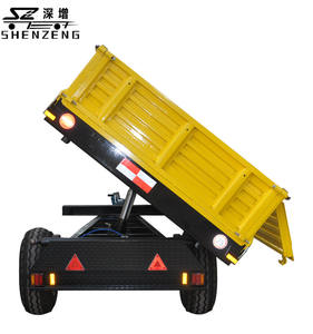 Remolque de volquete de 3 toneladas para <span class=keywords><strong>tractor</strong></span> de granja de tres lados - Product Image 1
