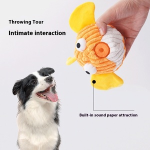 ลูกบอลของเล่นสุนัขผ้าลินินแบบโต้ตอบทนทานต่อการ<span class=keywords><strong>กัด</strong></span>อุปกรณ์สำหรับสัตว์เลี้ยงแบบโต้ตอบสำหรับบรรเทาความเบื่อด้วยเสียงกระโดด - Product Image 3