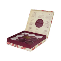 Kleurrijk geëmbossed luxe geschenkverpakkingen van gerecycled karton, op maat gemaakt voor Valentijnsdag, chocolade en noedelgeschenken.