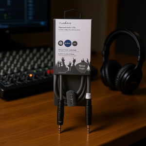 Cable de audio balanceado Nedis de 6.35mm macho a 6.35mm macho, 3.0m, con conectores metálicos - Product Image 3