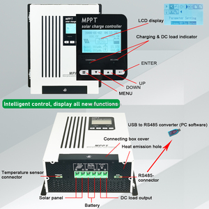 70A Motorhome sạc năng lượng mặt trời điều khiển MPPT 12V <span class=keywords><strong>24V</strong></span> 36V 48V mặt trời Tracker với Wake-up Chết pin Lithium hỗ trợ dc150v - Product Image 4