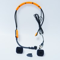 Micrófono de diadema SM31 TA4F para ULX SLX QLX GLX BLX, inalámbrico, resistente al sudor, para escenario, instructores de fitness, naranja