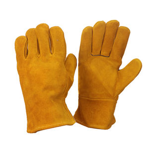 Guantes de seguridad industrial para construcción Guantes de trabajo de cuero de vaca Guantes de soldadura para uso profesional - Product Image 2