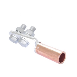 Borne de connexion de masse de qualité supérieure, à deux trous, en cuivre, avec goujon de cisaillement - Product Image 1