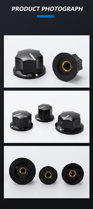 Hot Sales Black Bakelite Knop Cap MF-B01B02 B03 Met Witte Indicator Line Knop Cap - Product Image 6