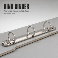 Porte-documents personnalisé avec logo, classeur à anneaux et pochettes A4, fabrication OEM directe d'usine
