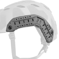 Kit de mise à niveau du rail de casque tactique rapide à coupe haute intégrant le rail latéral du casque de mission