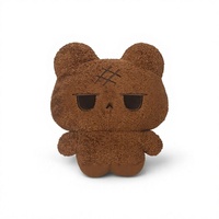 Peluche Ours Mignon et Amusant, Adorable Poupée Teddy, Compagnon de Sommeil, Oreiller à Câliner, Peluche Douillette en Polyester, Cadeau d'Anniversaire Parfait