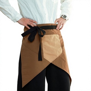 <span class=keywords><strong>Delantal</strong></span> de hostelería sin mangas para mujer, estilo japonés coreano, con cordones, a juego de colores, irregular, de poliéster, con <span class=keywords><strong>falda</strong></span> de cola de pez - Product Image 1