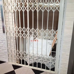 ตะแกรงหน้าประตูนิรภัยแบบยืดได้ทำจากสแตนเลสสตีลใช้กลางแจ้งกันขโมยพื้นผิวสำเร็จรูปแบบเปิดด้านข้าง - Product Image 2