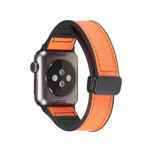 Meilleure vente <span class=keywords><strong>Bracelet</strong></span> magnétique pour IWatch 49mm 44mm 45mm 41mm 46mm <span class=keywords><strong>Cuir</strong></span> Silicone pour <span class=keywords><strong>Apple</strong></span> <span class=keywords><strong>Watch</strong></span> Band Series 10 9 8 7 <span class=keywords><strong>Ultra</strong></span> 2 - Product Image 1