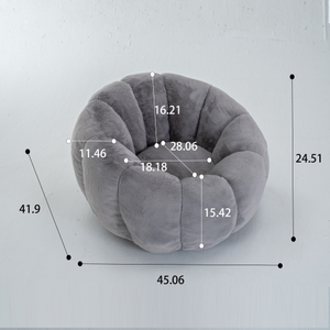 Sillón Puff para Adultos, Sofá Puff con Forma Floral, Sofá de Piel Sintética Ultrasuave, Sillón de Lectura Grande para Sala de Estar o Dormitorio - Product Image 5