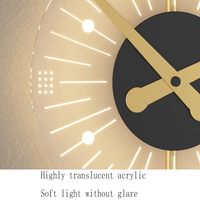 TSINYE Applique murale de lit nordique Appliques murales de chevet Horloge de charge Applique murale moderne pour chambre Lampes de chevet LED Or Industriel