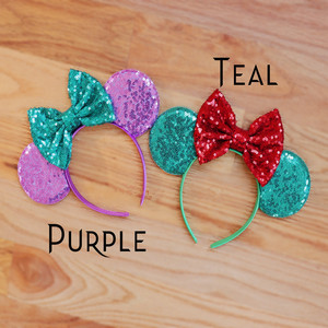 Fascia per capelli fatta a mano in tessuto con fiocco di <span class=keywords><strong>Minnie</strong></span> Mouse, alta elasticità, accessori per capelli per ragazze, colori caramella, decorazione per feste - Product Image 5