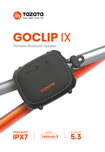 TAZATA 8W IPX7 ลำโพงจักรยานกันน้ำแบบพกพาบลูทูธ 5.3 ลำโพงไร้สายกลางแจ้งขนาดเล็กพร้อมสายรัดสำหรับจักรยานเดินป่า - Product Image 3