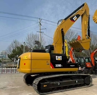 Excavatrice hydraulique CAT 320D2 de 21,1 tonnes, d'occasion, avec godet, qualité CE, faible nombre d'heures, excellent état