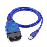 Conector OBD, Adaptador OBD para Herramienta de Escaneo VAG KKL para VAG409 con Chip FTDI FT232RL/9241A PCB Rojo para Vag 409 Kkl OBD 2 USB Int