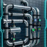 Tuyau flexible métallique OEM/ODM, usine directe, SS316L, diamètre intérieur lisse DN500 PN6 pour pipeline pétrolier et gazier