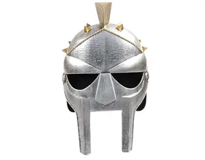 MEDIEVAL HELMET KNIGHT SUIT ARMOUR WITH SPEAR & SWORD